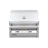 RCS Grill Drop-In Grill 30” showcasing its stainless steel design and grilling capabilities for outdoor cooking enthusiasts.